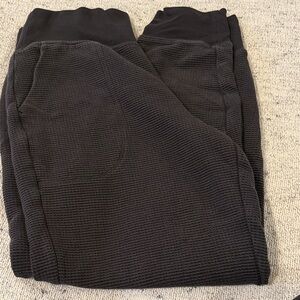 Athleta Coastal Waffle Charcoal Joggers